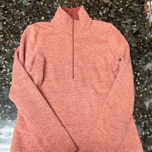 Under Armour  Cold Gear Pullover Jacket, Half Zip, Coral Salmon Color, Size Med
